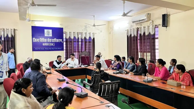 DLSA बालोतरा फीडबैक बैठक — Cyber Safety Simulation का लोकार्पण